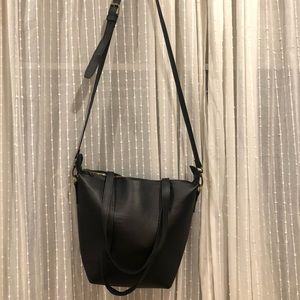 GENUINE LEATHER black purse